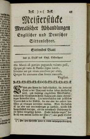 Siebendes Blatt.