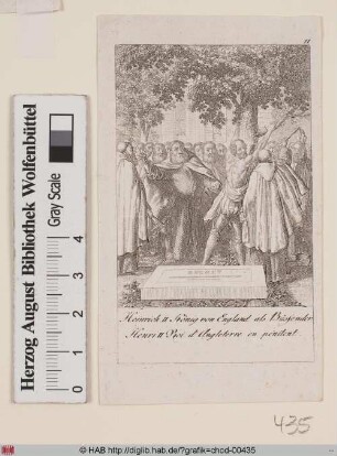 Heinrich II. König von England als Büssender
