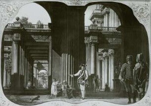Halle im Palasthof (im Palast zu Warschau)