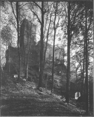 Baden-Baden Altes Schloss - Schloss Hohenbaden Außenansicht von Westen