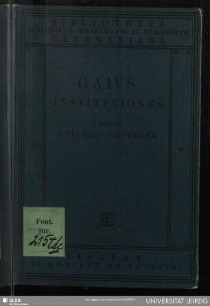 Gai institutiones
