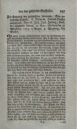 Zur Kenntniß der griechischen Litteratur. St.2.