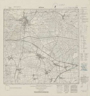3529 (alte Nr.: 1891) Gifhorn, Meßtischblatt (4cm - Karte)