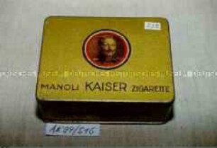 Blechdose für 50 Stück "MANOLI KAISER ZIGARETTE"