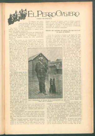 El perro ovejero : Perro de policía