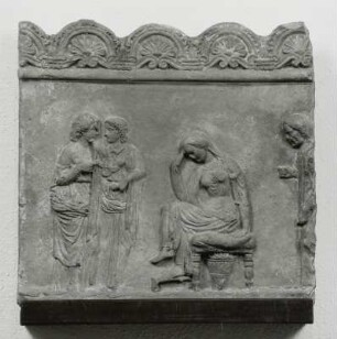 Die Rückkehr des Odysseus nach Ithaka: Die trauernde Penelope (sog. Campana-Relief)