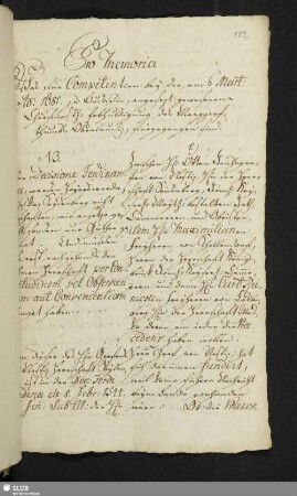 Pro Memoria was für Competentien bey der am 6. Mart: Anno 1681 zu Budißin angesetzt gewesenen Churfürstl: Erbhuldigung des Marggrafthumbs Oberlausitz fürgegangen sind.