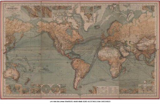 Chart of the World on Mercators Projection