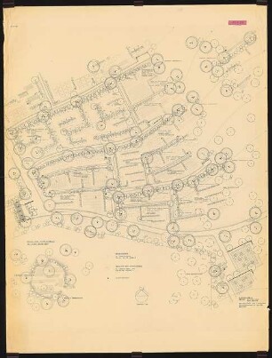 Friedhof, Witten: Lage- und Pflanzplan 1: 250