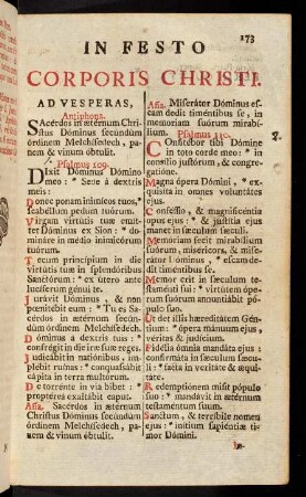 173-200, In festo Corporis Christi.-Dominica infra Oct. Corporis Christi.