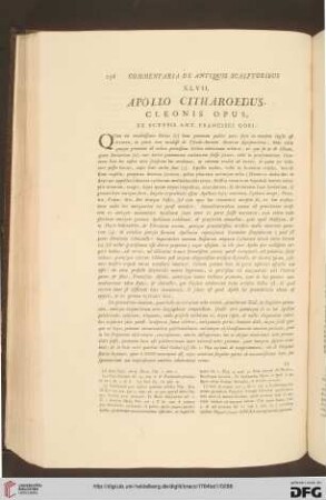 XLVII. Apollo Citharoedus / XLVII. Apollo Citaredo