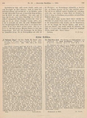 631-632 Kleine Kritiken