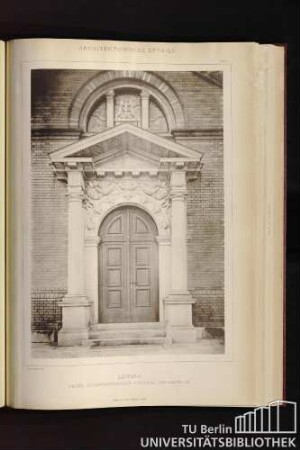 Tafel 30. Leipzig. Neuer Johannisfriedhof - Portal der Kapelle