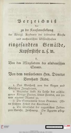 1. Von den Mitgliedern des akademischen Senats
