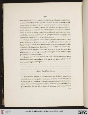 Départ de la Haute-Egypte