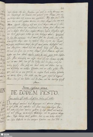 Sermo vigesimus primus: De Eodem Festo.