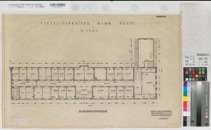 Hamm, Polizeidirektion, 3. Obergeschoss, Grundriss