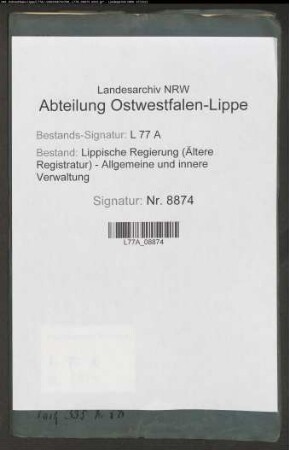 Begradigung der Landstraße vor Varenholz, Bd. 3