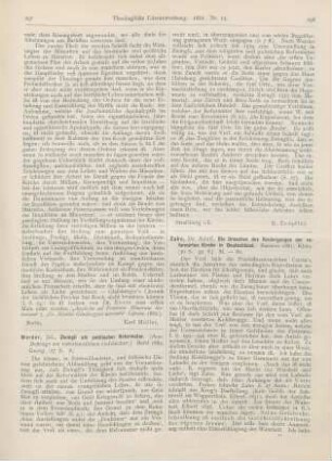 297-298 [Rezension] Werder, Jul., Zwingli als politischer Reformator