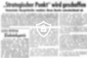 "Strategischer Punkt" wird geschaffen