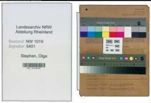 Entnazifizierung Olga Stephan , geb. 26.10.1887 ()
