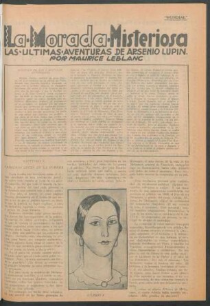 La morada misteriosa : Las últimas aventuras de Arsenio Lupin