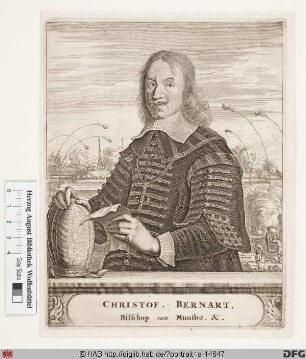 Bildnis Christoph Bernhard (von Galen), 1650-78 Fürstbischof von Münster