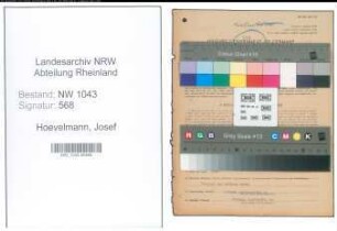 Entnazifizierung Josef Hoevelmann , geb. 03.05.1894 (Lehrer)