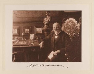 "Arthur Lutteroth i. F. Lutteroth & Co., Mitglied der Bürgerschaft" aus der Mappe "Hamburgische Männer und Frauen am Anfang des XX. Jahrhunderts"