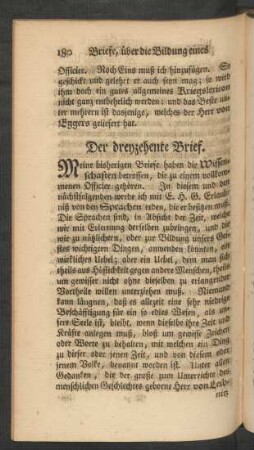Der dreyzehente Brief.