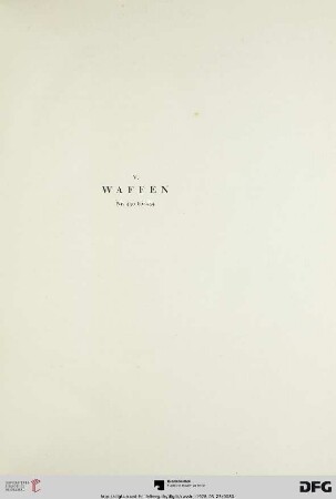 V. Waffen (Nr. 430-434)