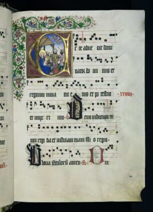 Historisierte Initiale (Epiphanias): E(cce advenit dominator)