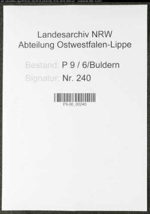 Sterberegister Standesamt Buldern