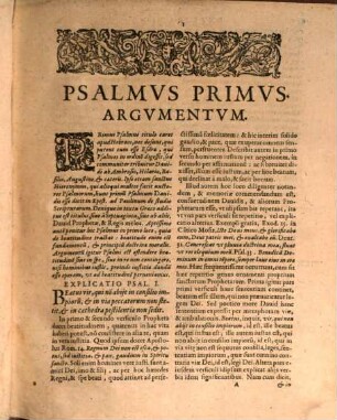 Explanatio In Psalmos