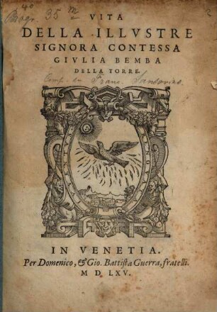 Vita della Giulia Bemba della Torre