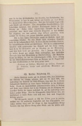 42. Kaiser Friedrich III.