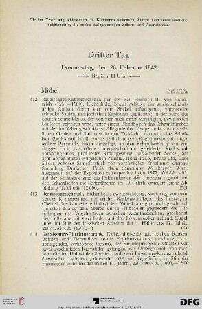Möbel (Nr. 412-474)