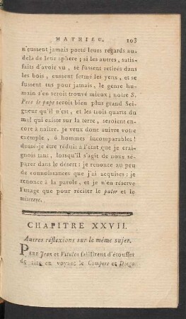 Chapitre XXVII. Autres réflexions sur le même sujet