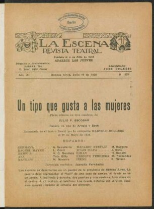 Un tipo que gusta a las mujeres : pieza cómica en tres cuadros