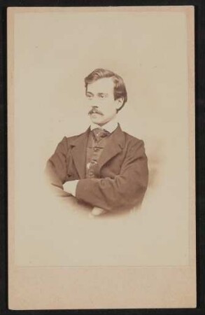 Portrait von Hugo von Hofmannsthal senior als junger Mann