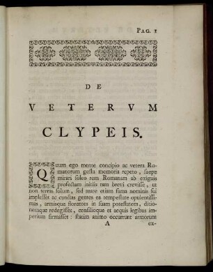 De Veterum Clypeis.