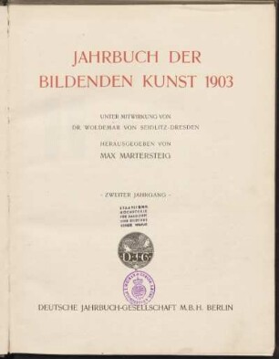 2: Jahrbuch der bildenden Kunst