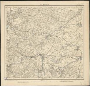 Meßtischblatt 6118 : Rossdorf, 1889 : Rossdorf. - Bearb. 1889. - 1:25000. - [Darmstadt]: Grosshzgl. Katasteramt, 1889. - 1 Kt.