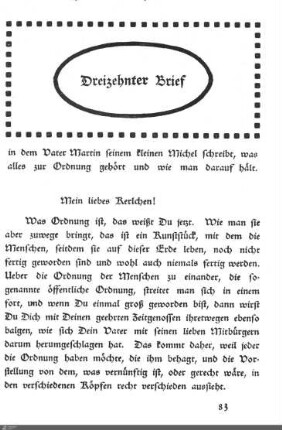 Dreizehnter Brief