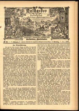 Ausgabe vom Sonntag, den 07. November 1897.