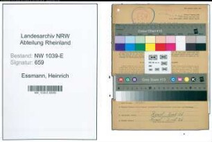 Entnazifizierung Heinrich Essmann , geb. 19.01.1904 (Viehhaendler)