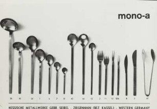 Bestecksatz Serie „mono-a"