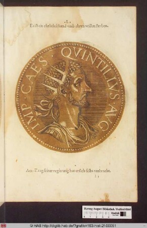 Marcus Aurelius Claudius Quintillus.