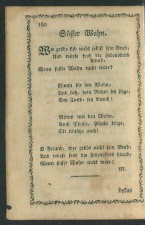 Süsser Wahn.
