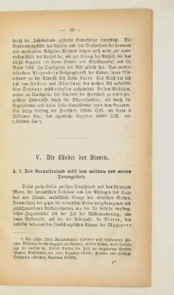 V. Die Länder der Slaven